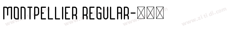 Montpellier Regular字体转换